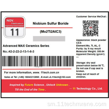 Nofoaga faasaienisi saienisi suesuega faʻataʻitaʻiga mo2ti2alc3 Powder